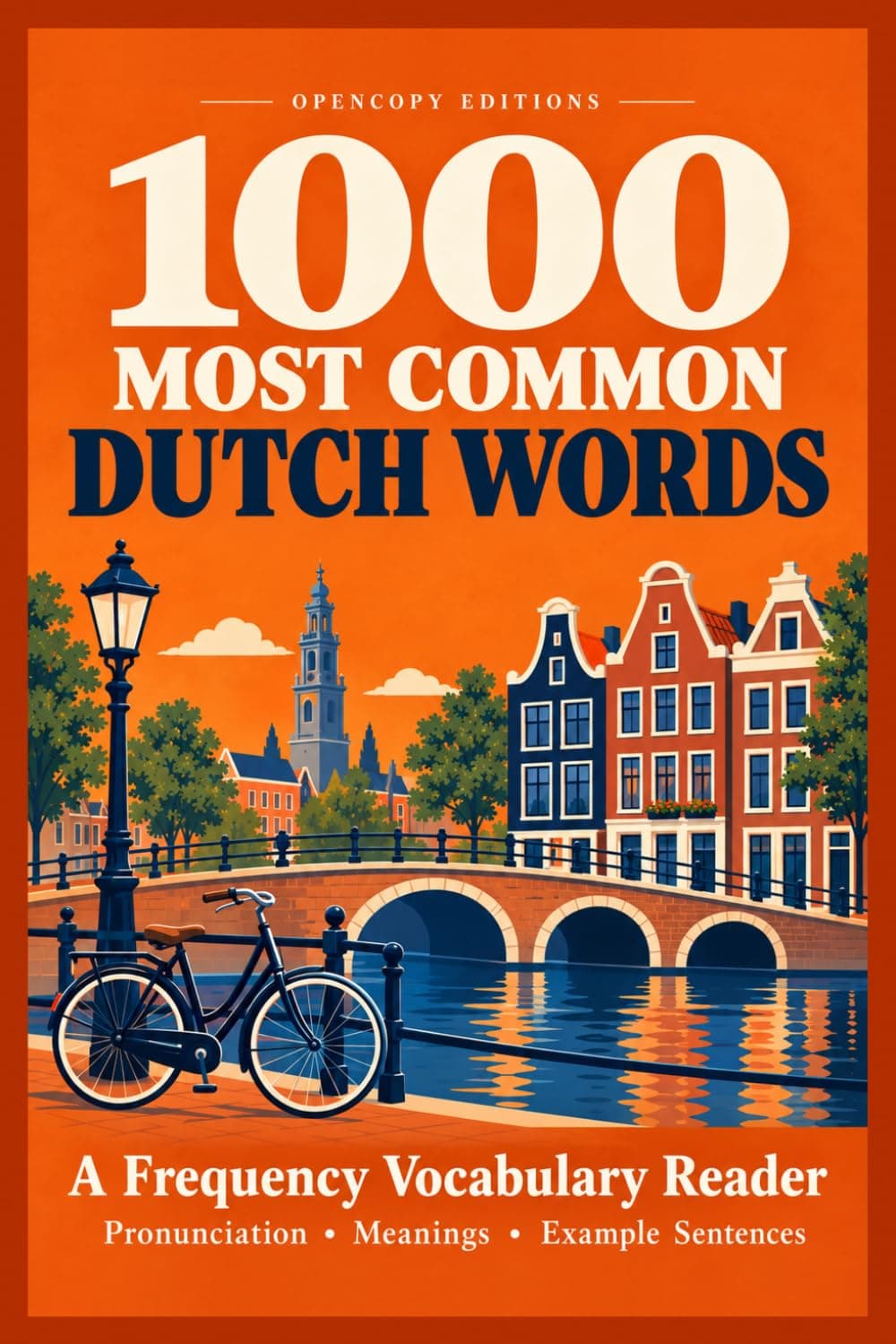 Cover of 1000 Most Common Dutch Words (Frequency Vocabulary Reader), an interlinear Dutch–English edition