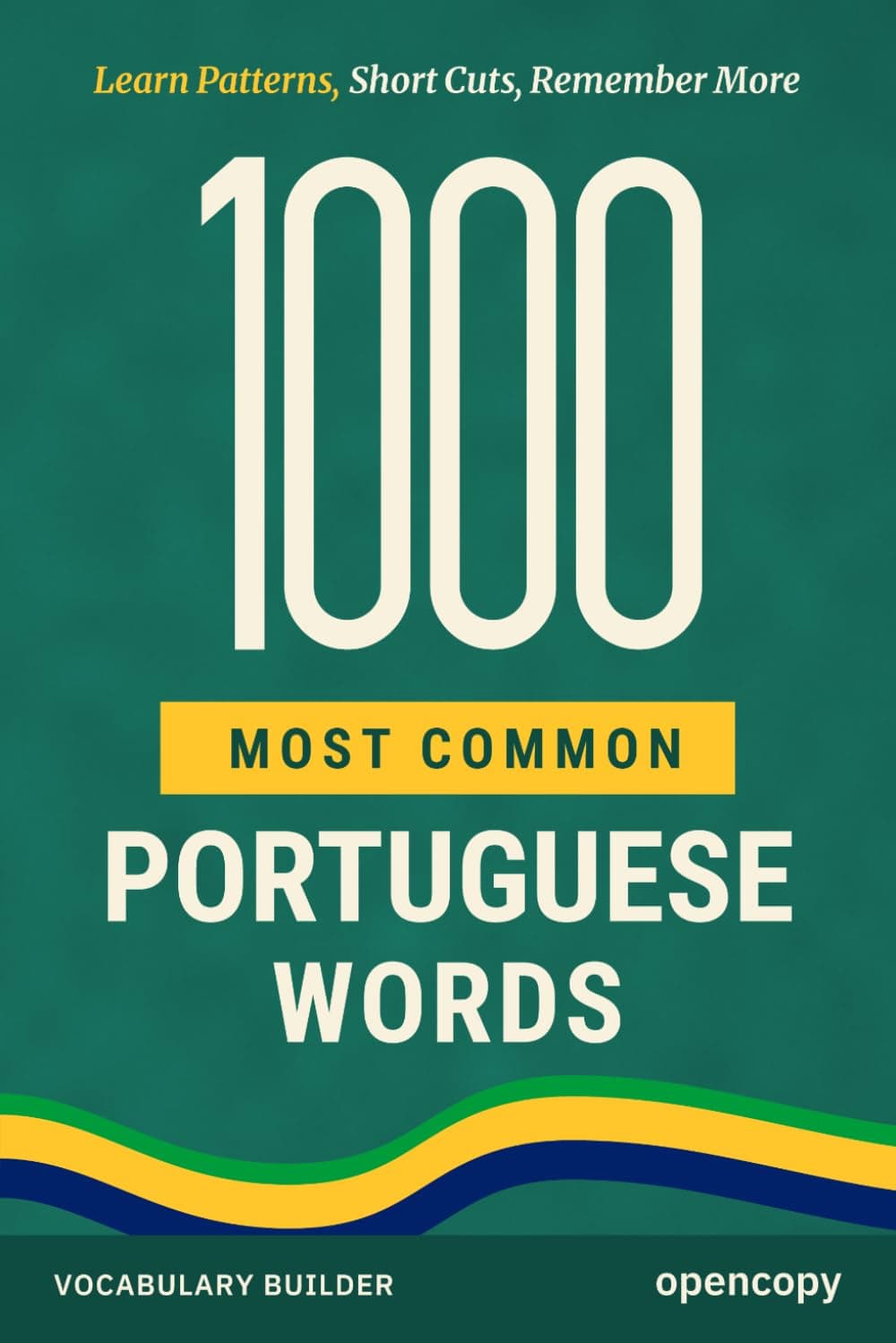 Cover of 1000 Most Common Portuguese Words (Vocabulary Builder), an interlinear Portuguese–English edition